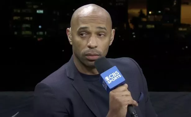 CBS Sports pundit Thierry Henry speaking on their Champions League show