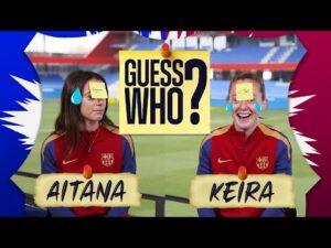 AITANA & KEIRA WALSH PLAY... GUESS WHO?? | FC Barcelona 👀🔵🔴
