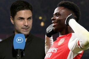 Arsenal boss Mikel Arteta admits Bukayo Saka doubts as Roy Keane sounds warning