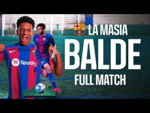 🍿 ENJOY BALDE'S PERFORMANCE AT LA MASIA AT THE AGE OF 13 | FULL MATCH 💎 | FC Barcelona