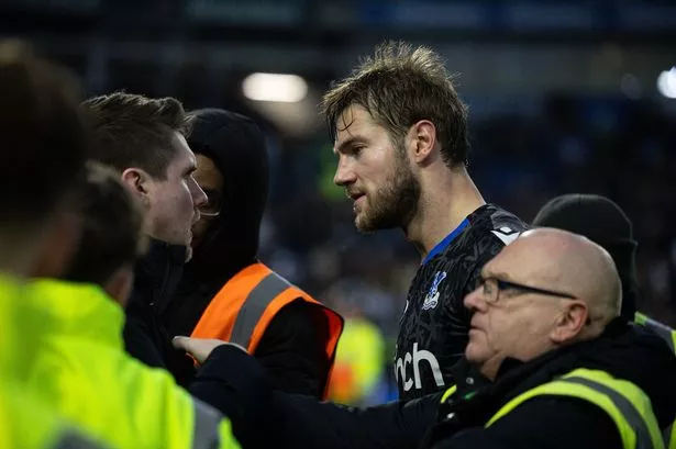 Furious Joachim Andersen confronts Palace fan as team-mates forced to intervene