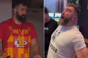 Kelce and Adele have awkward exchange as NFL star lets loose in Las Vegas casino