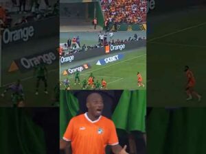 King Didier knows how to celebrate a goal! 👑🇨🇮 #TotalEnergiesAFCON2023Final #shortvideo #shorts