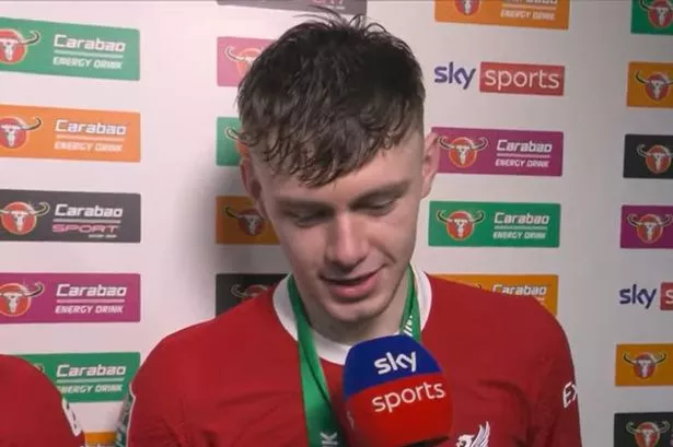Liverpool youngster Conor Bradley mocks Ben Chilwell after Carabao Cup win